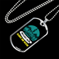 Camper Necklace Mountain Search And Rescue Necklace Stainless Steel or 18k Gold Dog Tag 24" Chain-Express Your Love Gifts