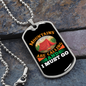 Camper Necklace Mountains Are Calling Necklace Stainless Steel or 18k Gold Dog Tag 24" Chain-Express Your Love Gifts