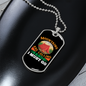 Camper Necklace Mountains Are Calling Necklace Stainless Steel or 18k Gold Dog Tag 24" Chain-Express Your Love Gifts