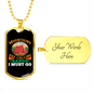 Camper Necklace Mountains Are Calling Necklace Stainless Steel or 18k Gold Dog Tag 24" Chain-Express Your Love Gifts