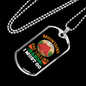 Camper Necklace Mountains Are Calling Necklace Stainless Steel or 18k Gold Dog Tag 24" Chain-Express Your Love Gifts