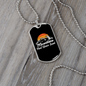 Camper Necklace Mountains Feel Your Soul Necklace Stainless Steel or 18k Gold Dog Tag 24" Chain-Express Your Love Gifts