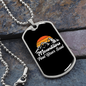 Camper Necklace Mountains Feel Your Soul Necklace Stainless Steel or 18k Gold Dog Tag 24" Chain-Express Your Love Gifts