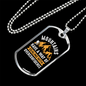 Camper Necklace Mountains Have A Way Necklace Stainless Steel or 18k Gold Dog Tag 24" Chain-Express Your Love Gifts