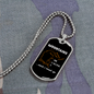 Camper Necklace Mountains White Brown Necklace Stainless Steel or 18k Gold Dog Tag 24" Chain-Express Your Love Gifts