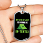 Camper Necklace My 4th Of July Necklace Stainless Steel or 18k Gold Dog Tag 24" Chain-Express Your Love Gifts