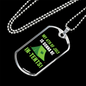 Camper Necklace My 4th Of July Necklace Stainless Steel or 18k Gold Dog Tag 24" Chain-Express Your Love Gifts