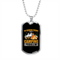 Camper Necklace My Drinking Friends Necklace Stainless Steel or 18k Gold Dog Tag 24" Chain-Express Your Love Gifts