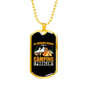 Camper Necklace My Drinking Friends Necklace Stainless Steel or 18k Gold Dog Tag 24" Chain-Express Your Love Gifts