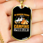 Camper Necklace My Drinking Friends Necklace Stainless Steel or 18k Gold Dog Tag 24" Chain-Express Your Love Gifts