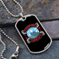 Camper Necklace My Theraphy is Camping Necklace Stainless Steel or 18k Gold Dog Tag 24" Chain-Express Your Love Gifts