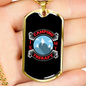 Camper Necklace My Theraphy is Camping Necklace Stainless Steel or 18k Gold Dog Tag 24" Chain-Express Your Love Gifts