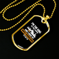 Camper Necklace My Wifes Permission Necklace Stainless Steel or 18k Gold Dog Tag 24" Chain-Express Your Love Gifts