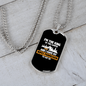 Camper Necklace My Wifes Permission Necklace Stainless Steel or 18k Gold Dog Tag 24" Chain-Express Your Love Gifts