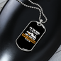 Camper Necklace My Wifes Permission Necklace Stainless Steel or 18k Gold Dog Tag 24" Chain-Express Your Love Gifts