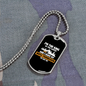 Camper Necklace My Wifes Permission Necklace Stainless Steel or 18k Gold Dog Tag 24" Chain-Express Your Love Gifts