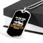 Camper Necklace My Wifes Permission Necklace Stainless Steel or 18k Gold Dog Tag 24" Chain-Express Your Love Gifts