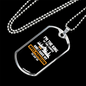 Camper Necklace My Wifes Permission Necklace Stainless Steel or 18k Gold Dog Tag 24" Chain-Express Your Love Gifts