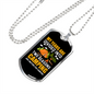Camper Necklace My Years Are Divided Necklace Stainless Steel or 18k Gold Dog Tag 24" Chain-Express Your Love Gifts