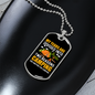 Camper Necklace My Years Are Divided Necklace Stainless Steel or 18k Gold Dog Tag 24" Chain-Express Your Love Gifts