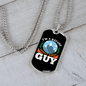 Camper Necklace Nature Addict Guy Necklace Stainless Steel or 18k Gold Dog Tag 24" Chain-Express Your Love Gifts