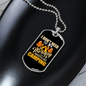 Camper Necklace Need Therapy Camping Necklace Stainless Steel or 18k Gold Dog Tag 24" Chain-Express Your Love Gifts