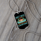 Camper Necklace Need To Go Camping Green Necklace Stainless Steel or 18k Gold Dog Tag 24" Chain-Express Your Love Gifts