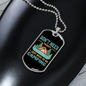 Camper Necklace Need To Go Camping Green Necklace Stainless Steel or 18k Gold Dog Tag 24" Chain-Express Your Love Gifts