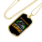 Camper Necklace Need To Go Camping Necklace Stainless Steel or 18k Gold Dog Tag 24" Chain-Express Your Love Gifts