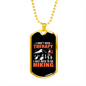 Camper Necklace Need To Go Hiking Necklace Stainless Steel or 18k Gold Dog Tag 24" Chain-Express Your Love Gifts
