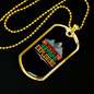 Camper Necklace Never Stop Exploring Necklace Stainless Steel or 18k Gold Dog Tag 24" Chain-Express Your Love Gifts