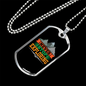 Camper Necklace Never Stop Exploring Necklace Stainless Steel or 18k Gold Dog Tag 24" Chain-Express Your Love Gifts