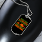 Camper Necklace Never Take Advice Necklace Stainless Steel or 18k Gold Dog Tag 24" Chain-Express Your Love Gifts