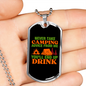 Camper Necklace Never Take Advice Necklace Stainless Steel or 18k Gold Dog Tag 24" Chain-Express Your Love Gifts