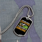 Camper Necklace Never Take Camping Necklace Stainless Steel or 18k Gold Dog Tag 24" Chain-Express Your Love Gifts