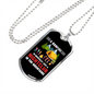 Camper Necklace Nightclub In The Necklace Stainless Steel or 18k Gold Dog Tag 24" Chain-Express Your Love Gifts