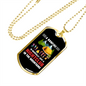 Camper Necklace Nightclub In The Necklace Stainless Steel or 18k Gold Dog Tag 24" Chain-Express Your Love Gifts