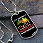 Camper Necklace Nightclub In The Necklace Stainless Steel or 18k Gold Dog Tag 24" Chain-Express Your Love Gifts
