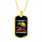 Camper Necklace Nightclub In The Necklace Stainless Steel or 18k Gold Dog Tag 24" Chain-Express Your Love Gifts