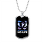 Camper Necklace No Clean Ocean Necklace Stainless Steel or 18k Gold Dog Tag 24" Chain-Express Your Love Gifts