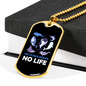 Camper Necklace No Clean Ocean Necklace Stainless Steel or 18k Gold Dog Tag 24" Chain-Express Your Love Gifts