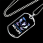 Camper Necklace No Clean Ocean Necklace Stainless Steel or 18k Gold Dog Tag 24" Chain-Express Your Love Gifts