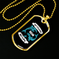 Camper Necklace No Clean Ocean No Life Necklace Stainless Steel or 18k Gold Dog Tag 24" Chain-Express Your Love Gifts