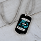 Camper Necklace No Clean Ocean No Life Necklace Stainless Steel or 18k Gold Dog Tag 24" Chain-Express Your Love Gifts