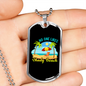 Camper Necklace No One Likes Necklace Stainless Steel or 18k Gold Dog Tag 24" Chain-Express Your Love Gifts