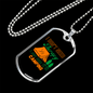 Camper Necklace No Theraphy Just Camping Necklace Stainless Steel or 18k Gold Dog Tag 24" Chain-Express Your Love Gifts