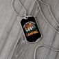 Camper Necklace No Theraphy Necklace Stainless Steel or 18k Gold Dog Tag 24" Chain-Express Your Love Gifts