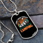 Camper Necklace No Theraphy Necklace Stainless Steel or 18k Gold Dog Tag 24" Chain-Express Your Love Gifts