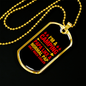 Camper Necklace Normal Pap Necklace Stainless Steel or 18k Gold Dog Tag 24" Chain-Express Your Love Gifts