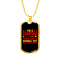 Camper Necklace Normal Pap Necklace Stainless Steel or 18k Gold Dog Tag 24" Chain-Express Your Love Gifts
